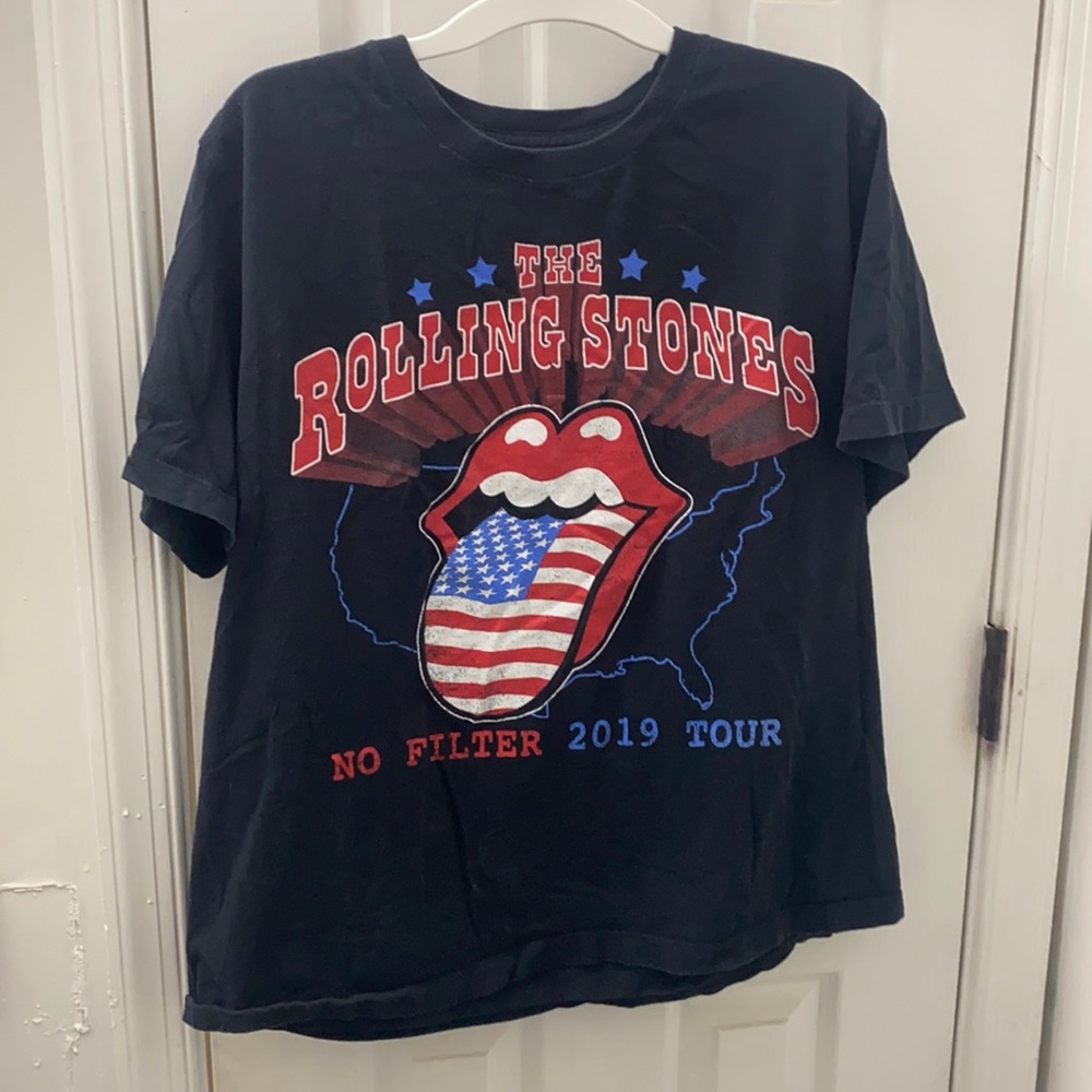 Rolling Stones no filter 2019 tour November short sleeve concert t shirt xl